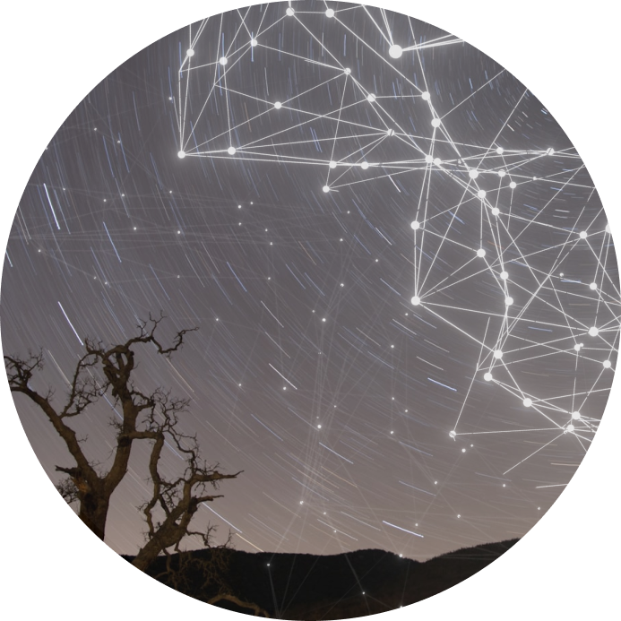 Network constellation background